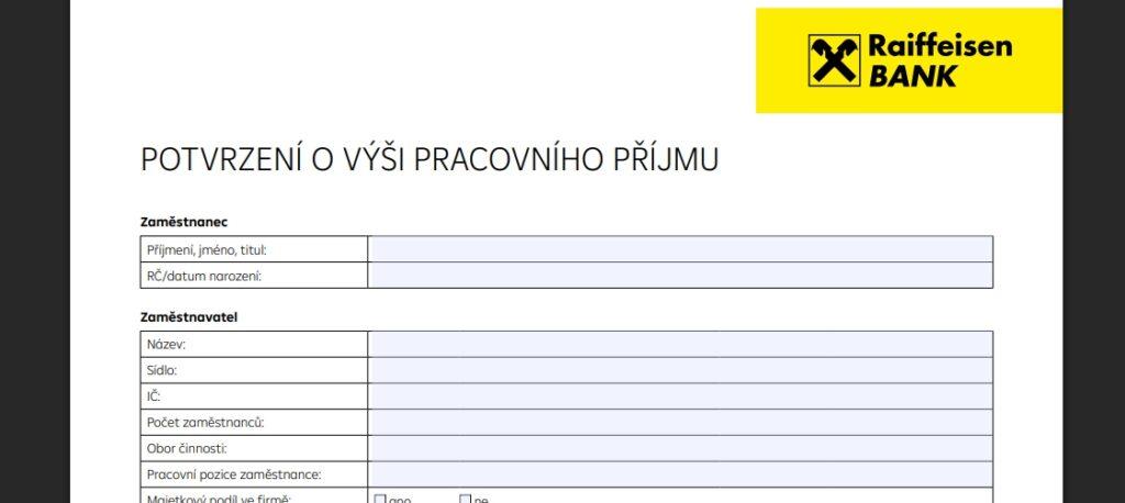 Některé banky dodávají vlastní formuláře dokumentů, u některých je podoba dokumentu individuální. Správný a úplný soubor potřebných dokumentů je jedním z hlavních bodů, čím je podmíněno získání hypotečního úvěru.