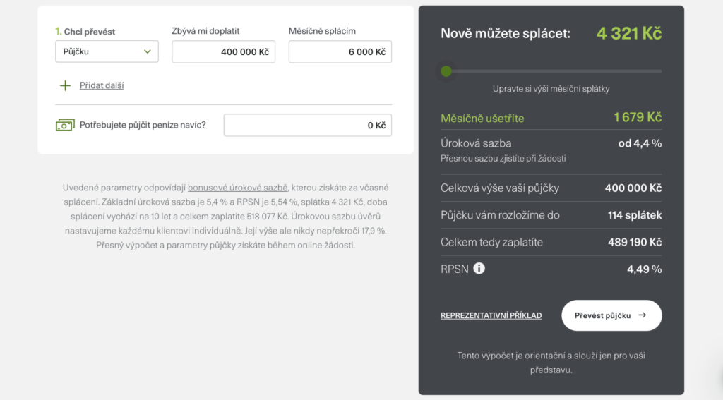 Kalkulačka konsolidace rychle spočítá novou splátku a pomůže ověřit, zda se sloučení úvěrů vyplatí.