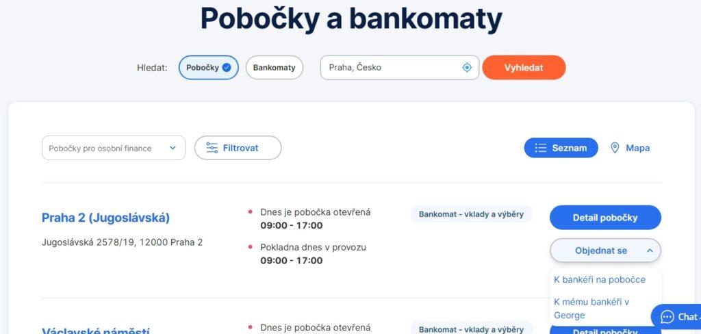 Žadatel o půjčku, který se chce poradit osobně, si vybere konkrétní pobočku i termín a objedná se na schůzi.