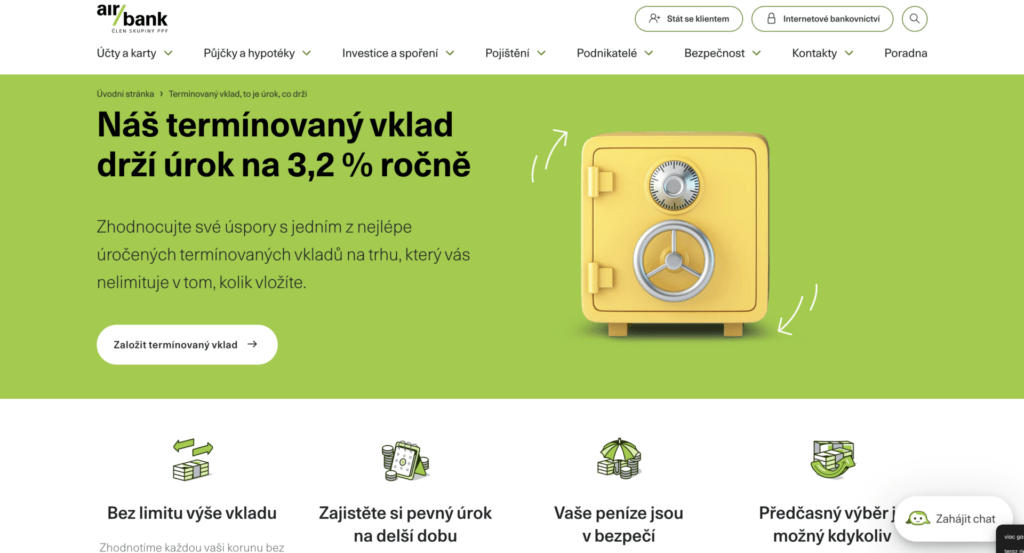 Termínovaný vklad Air Bank