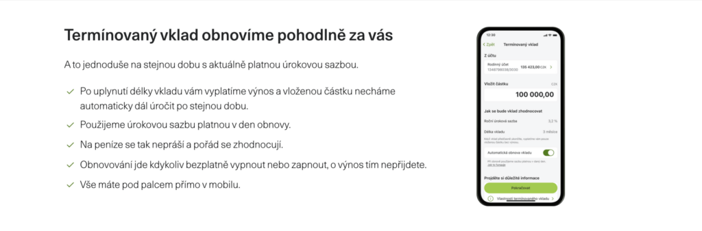 Termínovaný vklad Air Bank kalkulačka